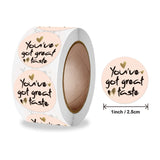 2 Rolls Love Thank You Sticker Gift Decoration Label, 2.5cm / 1inch