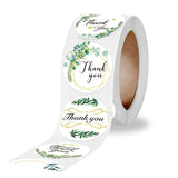 2 Rolls Thank You Floral Sticker Wedding Gift Decoration Label, 2.5cm / 1inch