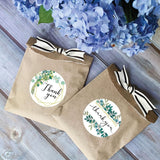 2 Rolls Thank You Floral Sticker Wedding Gift Decoration Label, 2.5cm / 1inch