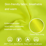 Reflective Hooded Zipper Sweatshirt Outdoor Sports Fleece Reflective Clothing, S, M, L, XL, XXL