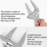 Aluminum Adjustable Large Opening Bathroom Wrench Hardware Tools, No Package Ordinary Version