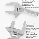 Aluminum Adjustable Large Opening Bathroom Wrench Hardware Tools, No Package Ordinary Version