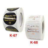 Stamping Thank You Sticker Envelope Sealing Sticker Gift Decoration Label, 3.8cm / 1.5inch