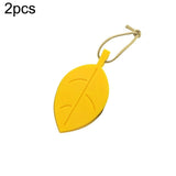 2 PCS Creative Leaf Silicone Door Stop Child Anti-pinch Security Door Crash Pad Yellow