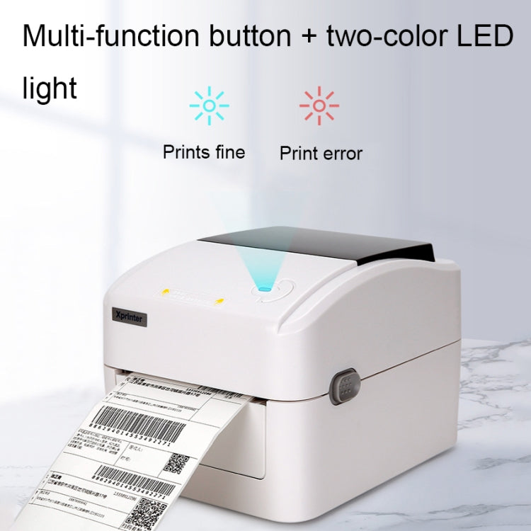 Xprinter XP-420B 108mm Express Order Printer Thermal Self-Adhesive Label Printer, USB+Bluetooth, USB+WIFI, USB+LAN Port