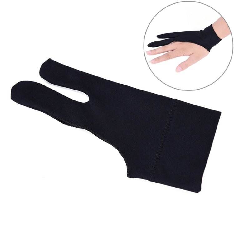 2 Finger Anti-fouling Drawing Glove for Graphics Drawing Tablet, Both for Right and Left Hand, For men, For women For men