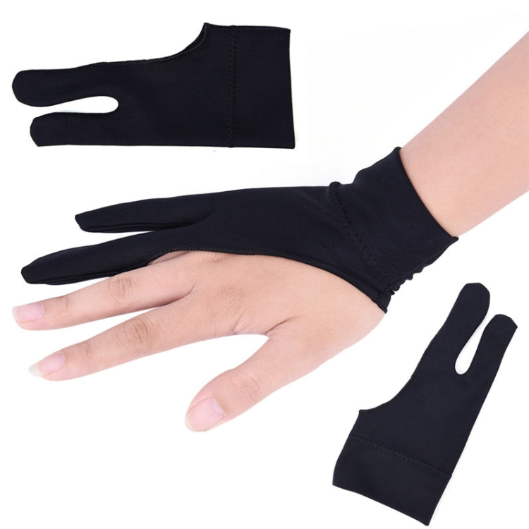 2 Finger Anti-fouling Drawing Glove for Graphics Drawing Tablet, Both for Right and Left Hand, For men, For women