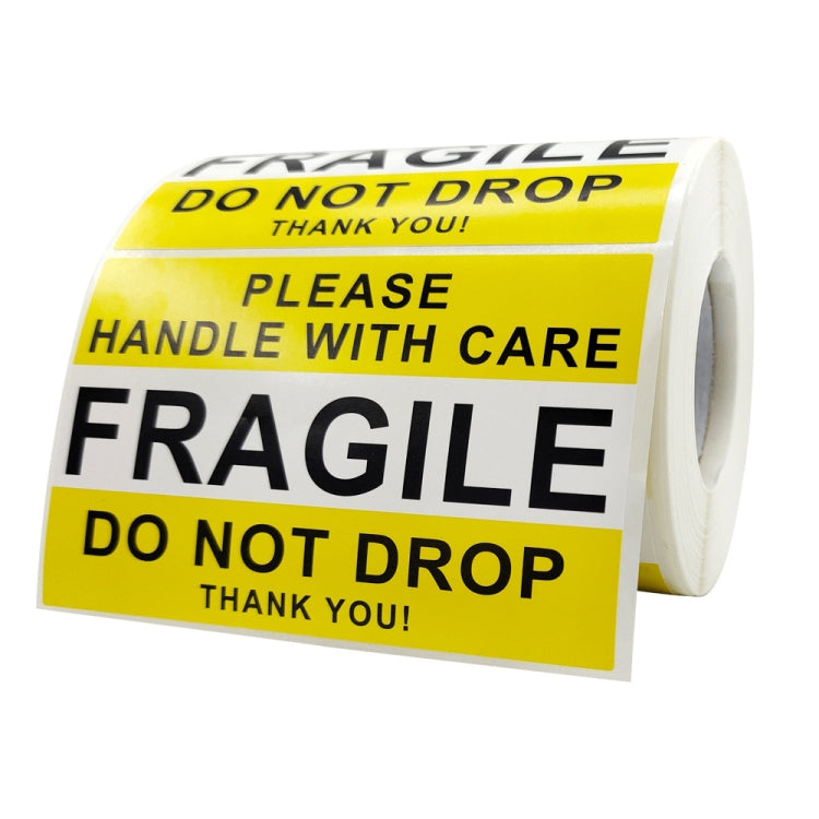 Handle With Care Fragile Warning Sticker Label, 2.5x4 inch