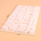 Alphanumeric Silicone Key Ring Bracelet Necklace Pendant Making Mold, 60-199, 50-460-D