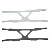 Universal Ventilator Face Elastic Headband Ventilator Mask Fixed Integrated Strap, Gray, Black