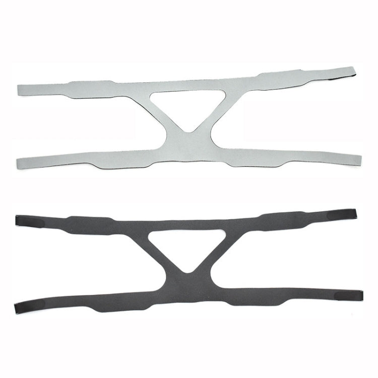 Universal Ventilator Face Elastic Headband Ventilator Mask Fixed Integrated Strap, Gray, Black