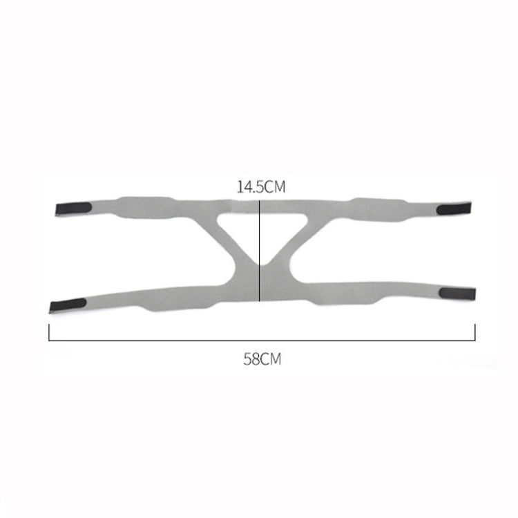 Universal Ventilator Face Elastic Headband Ventilator Mask Fixed Integrated Strap, Gray, Black