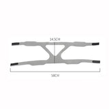 Universal Ventilator Face Elastic Headband Ventilator Mask Fixed Integrated Strap, Gray, Black