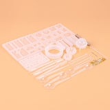 128 Pieces Crystal Drip Mold Tool Set Ornament Pendant Silicone Mold Set, Pendant Shape