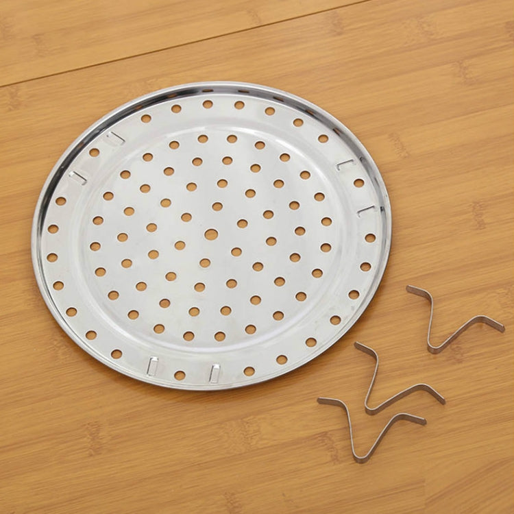 2 PCS Multifunctional Stainless Steel Three-leg Steamed Bun Steamed Rack, 20cm, 22cm, 24cm