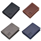 BUFF CAPTAIN 027 Men Short Anti-Theft Wallet Leather Multi-Card Thicken Wallet, Black, Brown, Luxurious Ash, Blue