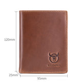 BUFF CAPTAIN 027 Men Short Anti-Theft Wallet Leather Multi-Card Thicken Wallet, Black, Brown, Luxurious Ash, Blue