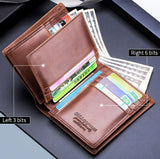 BUFF CAPTAIN 027 Men Short Anti-Theft Wallet Leather Multi-Card Thicken Wallet, Black, Brown, Luxurious Ash, Blue