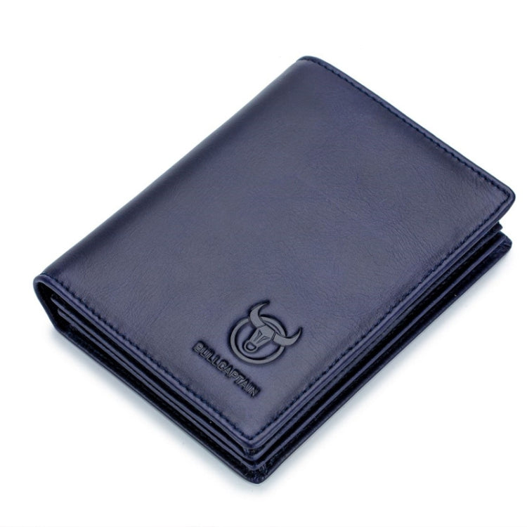 BUFF CAPTAIN 027 Men Short Anti-Theft Wallet Leather Multi-Card Thicken Wallet, Black, Brown, Luxurious Ash, Blue