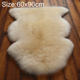 Pure Real Wool Sofa Cushion Fur Full Whole Sheepskin Carpet Window Decoration Mat, 60x90cm, 65x100cm, 65x110cm, 80x120cm