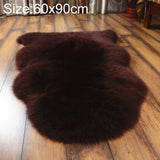 Pure Real Wool Sofa Cushion Fur Full Whole Sheepskin Carpet Window Decoration Mat, 60x90cm, 65x100cm, 65x110cm, 80x120cm