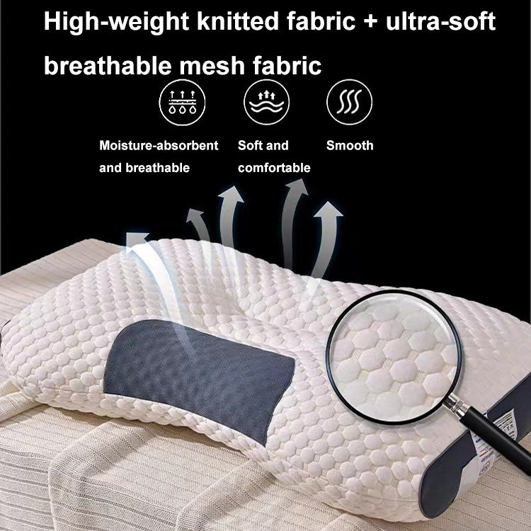 Neck-Protecting Knitted Non-Collapse Pillow Home Partition Massage Pillow, Low, Medium, High