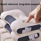 Neck-Protecting Knitted Non-Collapse Pillow Home Partition Massage Pillow, Low, Medium, High