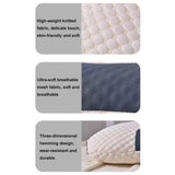 Neck-Protecting Knitted Non-Collapse Pillow Home Partition Massage Pillow, Low, Medium, High