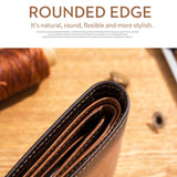 BUFF CAPTAIN 05 Men Leather Short Wallet Anti-Theft Brush Multi-Card Bit First-Layer Soft Cowhide Wallet, Red, Yellow Brown