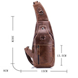 BULL CAPTAIN 019 Retro Men Leather Crossbody Shoulder Bag First-Layer Cowhide Chest Bag, Colour: Black + Buckle, Chestnut Brown, Yellow Brown, Gray Brown, Pure Black, Chestnut Brown + Buckle + Bracket, Black + Buckle + Bracket, Yellow + Buckle + Bracke...