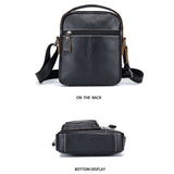 BUFF CAPTAIN 037 First-Layer Cowhide Messenger Bag Male Sports Soft Leather Shoulder Bag