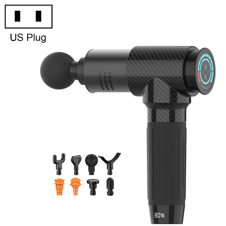 Y10 Fitness Massage Fascia Muscle Vibration Massager, 30 Gears Black, 30 Gears Silver, 30 Gears Carbon Fiber, 30 Gears Bright Gray, 7 Gears Black, 7 Gear Silver, 7 Gears Carbon Fiber, 7 Gears Bright Gray