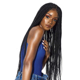 B1104 Long Hair Stretch Mesh Chemical Fiber Headgear Braid Wig