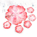 Silicone Flower Cup Pad Mold Set Crystal DIY Mirror Petal Fruit Plate Drop Mold, 1 Big + 5 Small Flowers Set, 1 Big + 3 Small Flowers Set, Big Flowers