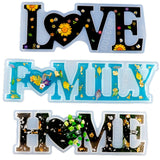 DIY Crystal Epoxy Silicone Letter Mold, Anti-letter MD3300_LOVE Mold, Anti-letter MD3301_HOME Mold, Anti-letter MD3302_Family Mold, Positive Letter MD3313_LOVE Mold, Positive Letter MD3314_HOME Mold, Positive Letter MD3315_FAMILY Mold
