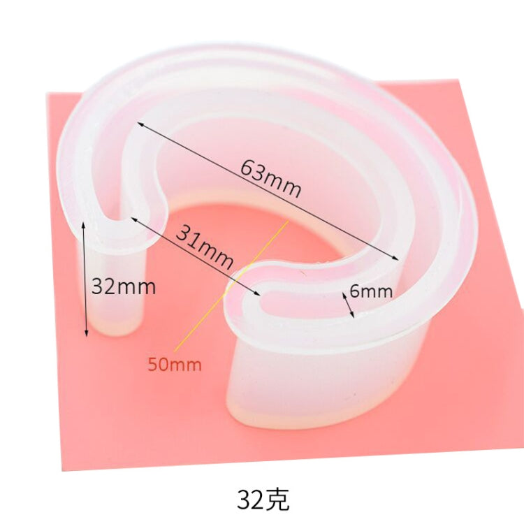 C Type Bracelet Half-Opening Mould DIY Crystal Epoxy Silicone Mould, MD1005