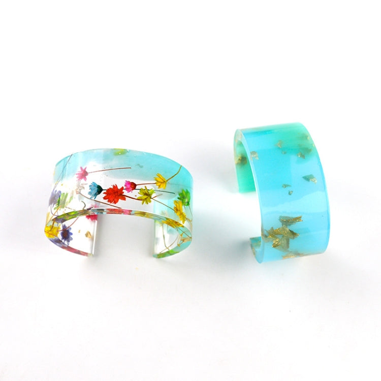 C Type Bracelet Half-Opening Mould DIY Crystal Epoxy Silicone Mould, MD1005