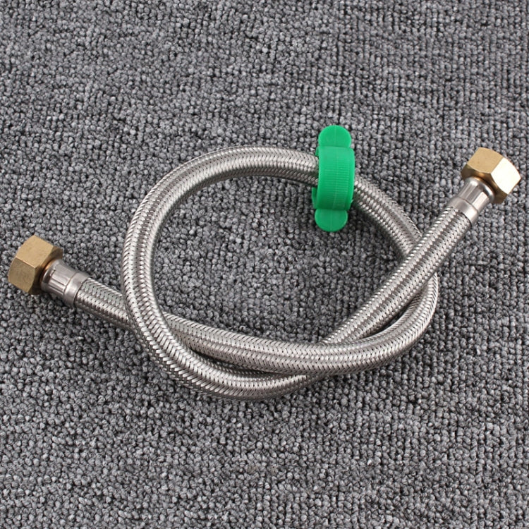 304 Stainless Steel Metal Knitting Hose Toilet Water Heater Hot And Cold Water High Pressure Pipe 4/8 Inch DN15 Connecting Pipe, 30cm Steel Hat, 40cm Steel Hat, 50cm Steel Hat, 60cm Steel Hat, 70cm Steel Hat, 80cm Steel Hat, 1m Steel Hat, 1.2m Steel Ha... 30cm Copper Hat