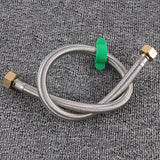304 Stainless Steel Metal Knitting Hose Toilet Water Heater Hot And Cold Water High Pressure Pipe 4/8 Inch DN15 Connecting Pipe, 30cm Steel Hat, 40cm Steel Hat, 50cm Steel Hat, 60cm Steel Hat, 70cm Steel Hat, 80cm Steel Hat, 1m Steel Hat, 1.2m Steel Ha... 60cm Copper Hat