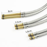 Weave Stainless Steel Flexible Plumbing Pipes Cold Hot Mixer Faucet Water Pipe Hoses High Pressure Inlet Pipe, 40cm 1.8cm Copper Rod, 50cm 1.8cm Copper Rod, 60cm 1.8cm Copper Rod, 70cm 1.8cm Copper Rod, 80cm 1.8cm Copper Rod, 100cm 1.8cm Copper Rod   ...