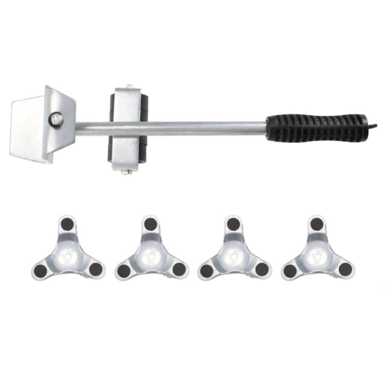 CY-0102 5 in 1 Household Moving Bed Heavy Object Moving Pulley Furniture Shifter Multifunctional Carrier, Red (150KG), Yellow (300KG), Silver (500KG), Red Black Pry Bar (150KG), Tank (100KG), Cartoon (100KG)