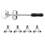 CY-0102 5 in 1 Household Moving Bed Heavy Object Moving Pulley Furniture Shifter Multifunctional Carrier, Red (150KG), Yellow (300KG), Silver (500KG), Red Black Pry Bar (150KG), Tank (100KG), Cartoon (100KG)