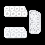 3 in 1 DIY Crystal Dripping Ring Pendant Silicone Mold Arc-Shaped Section Ring Mold, 3 in 1 Ring Mold 3 in 1 Ring Mold