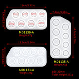 3 in 1 DIY Crystal Dripping Ring Pendant Silicone Mold Arc-Shaped Section Ring Mold, 3 in 1 Ring Mold