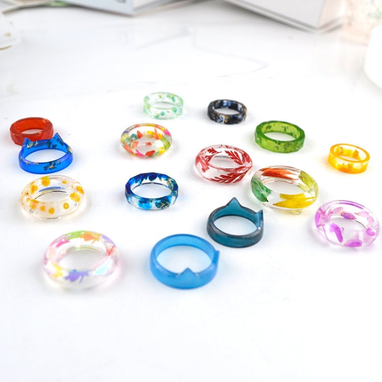 3 in 1 DIY Crystal Dripping Ring Pendant Silicone Mold Arc-Shaped Section Ring Mold, 3 in 1 Ring Mold