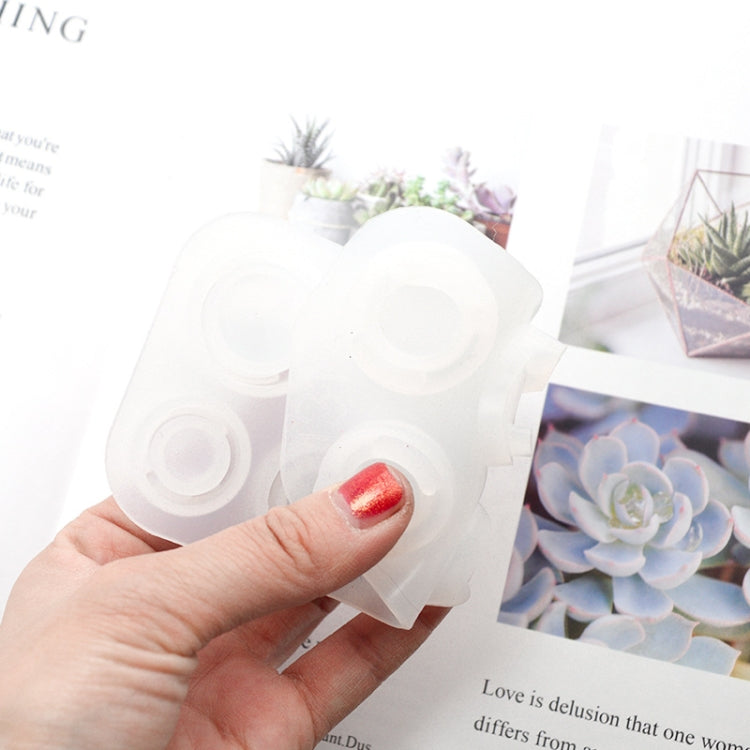 3 in 1 DIY Crystal Dripping Ring Pendant Silicone Mold Arc-Shaped Section Ring Mold, 3 in 1 Ring Mold