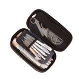 Angoo Cotton And Linen Large Capacity Pencil Stationery Bag, 602 Turmeric / Beige, 589 Shallow Khaki / Beige, 480 Ink Printing, 572 Navy / Beige, 890 Pink, 876 Dark Pink, 883 Gray