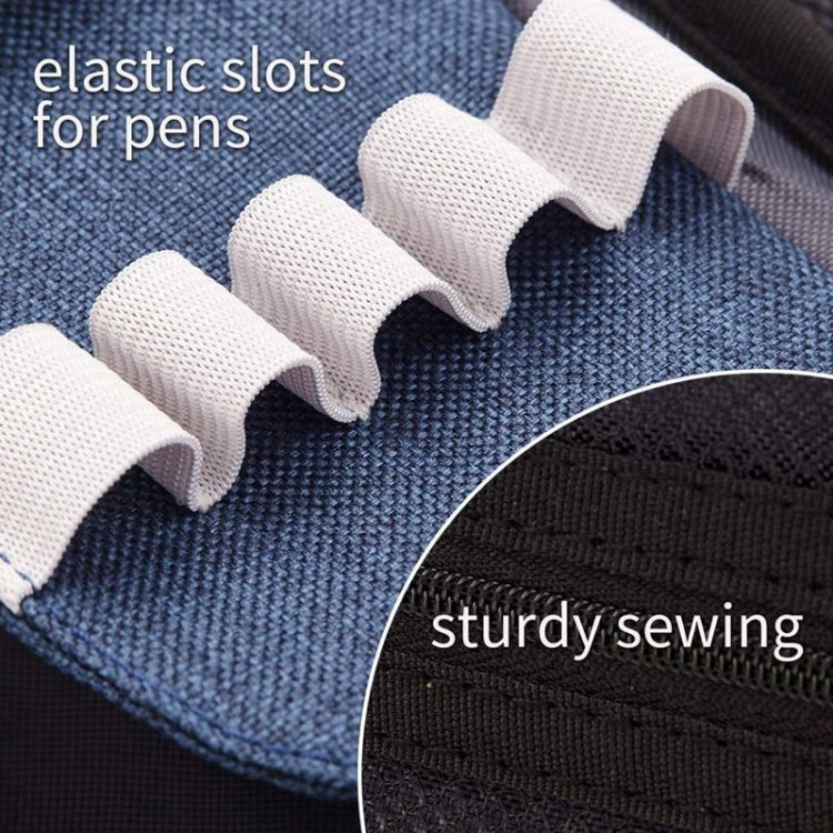 Angoo Cotton And Linen Large Capacity Pencil Stationery Bag, 602 Turmeric / Beige, 589 Shallow Khaki / Beige, 480 Ink Printing, 572 Navy / Beige, 890 Pink, 876 Dark Pink, 883 Gray