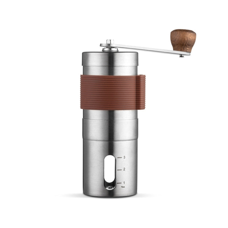 Portable Hand Crank Coffee Machine Stainless Steel Manual Grinder, Medium