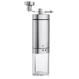 Household Stainless Steel Hand-Cranked Coffee Machine Grinder, Transparent Model, Stainless Steel Model